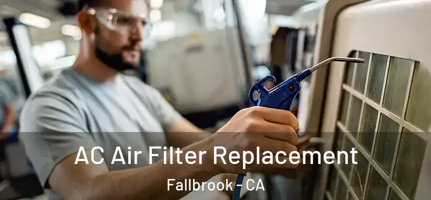  AC Air Filter Replacement Fallbrook - CA